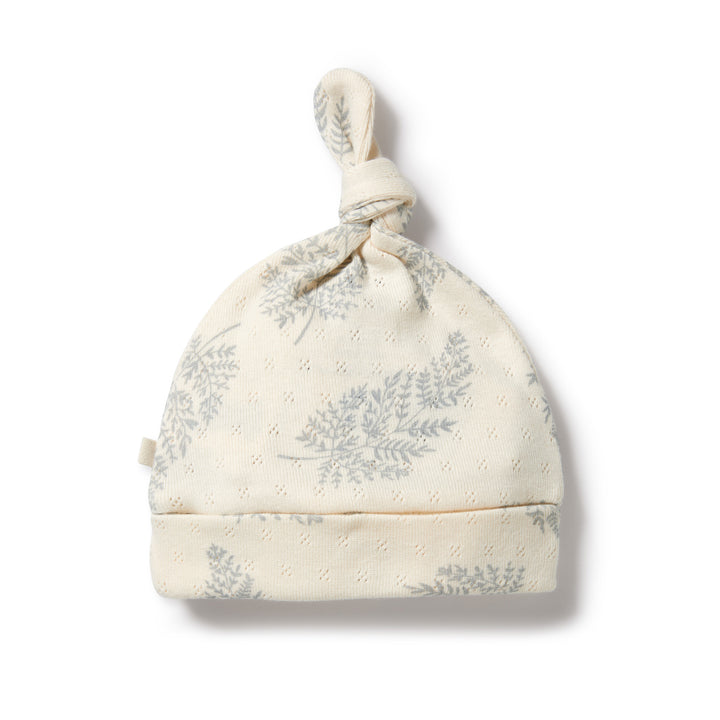 Wilson and Frenchy Forever Ferns Organic Pointelle Knot Hat