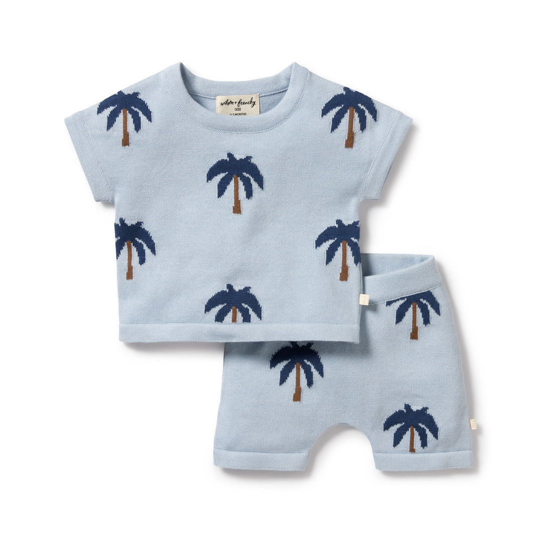 Wilson and Frenchy Little Palm Organic Knitted Set