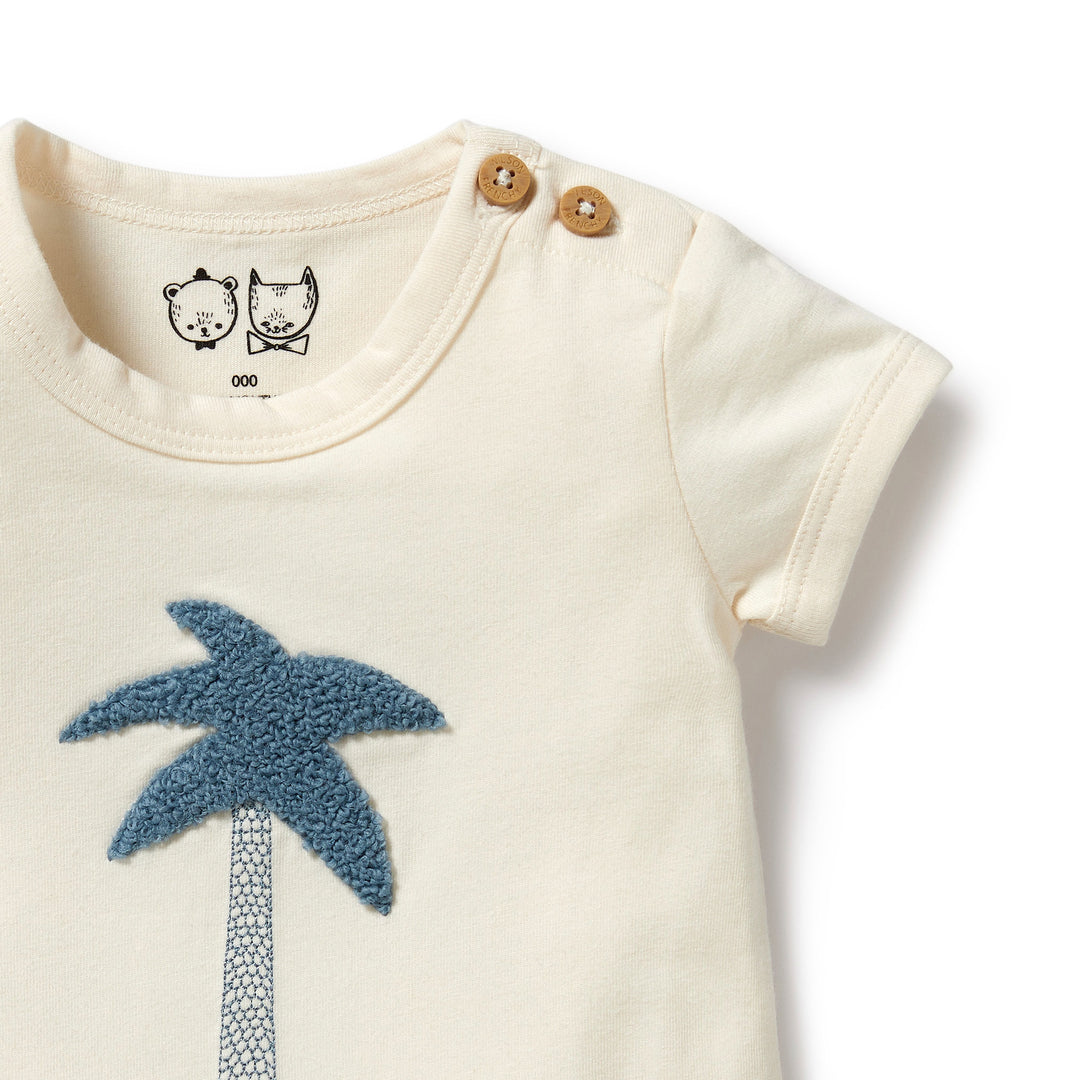 Wilson and Frenchy Palm Organic Bodysuit