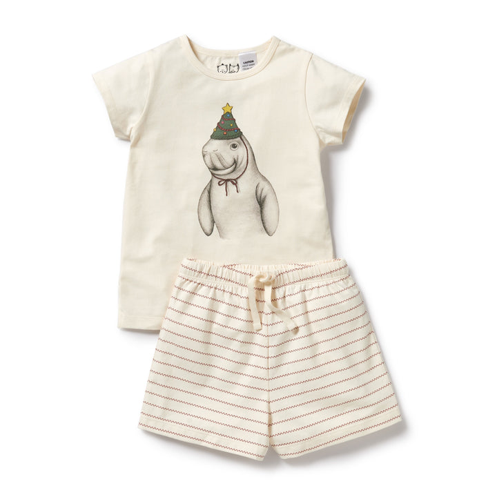 Wilson and Frenchy Dugong Organic Christmas Pyjamas