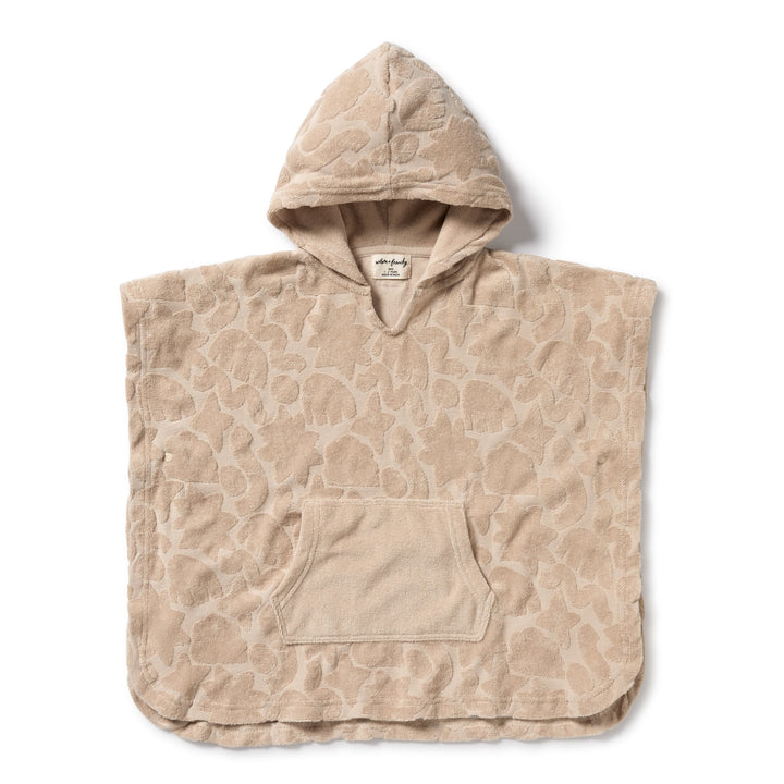 Wilson and Frenchy Pattern Play Organic Terry Hooded Poncho