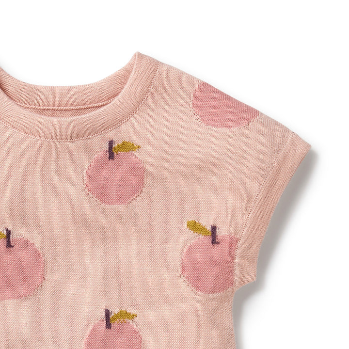 Wilson and Frenchy Just Peachy Organic Knitted Growsuit