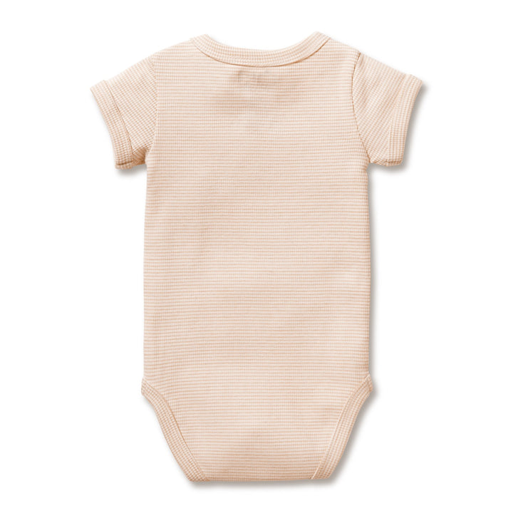 Wilson and Frenchy Organic Stripe Rib Bodysuit - Dusk