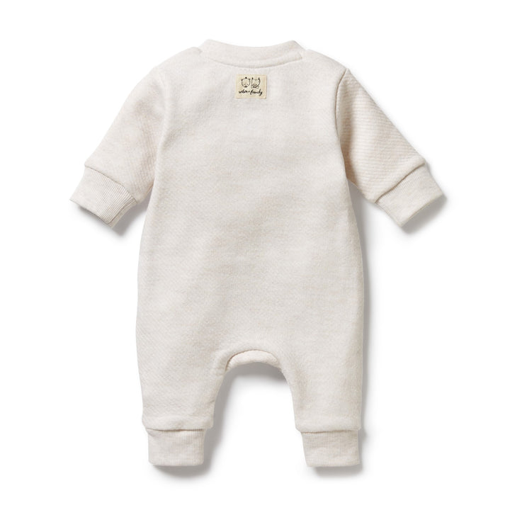 Wilson and Frenchy Organic Quilted Growsuit - Oatmeal