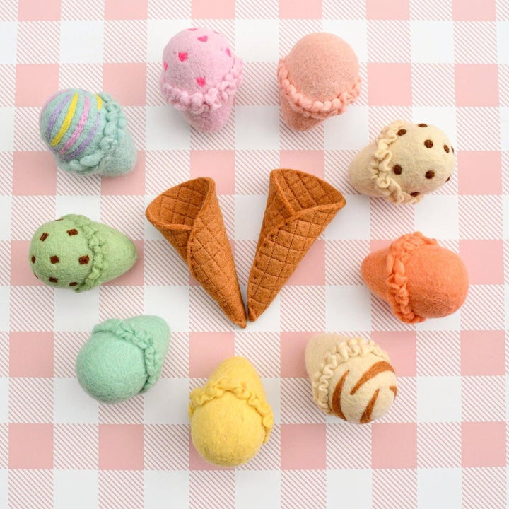 Tara Treasures Felt Ice Cream Set