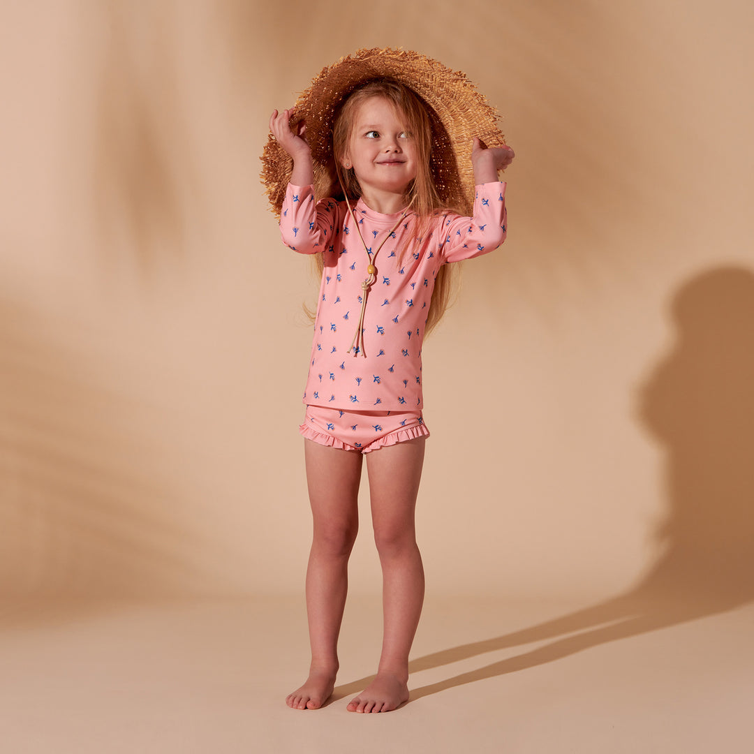 Wilson and Frenchy Little Flower Rashie Swim Set