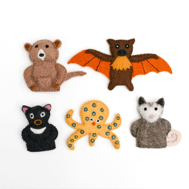 Tara Treasures Finger Puppet Set - Australian Animals  E