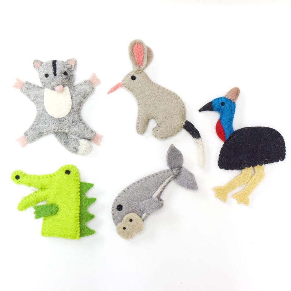 Tara Treasures Finger Puppet Set - Australian Animals  C