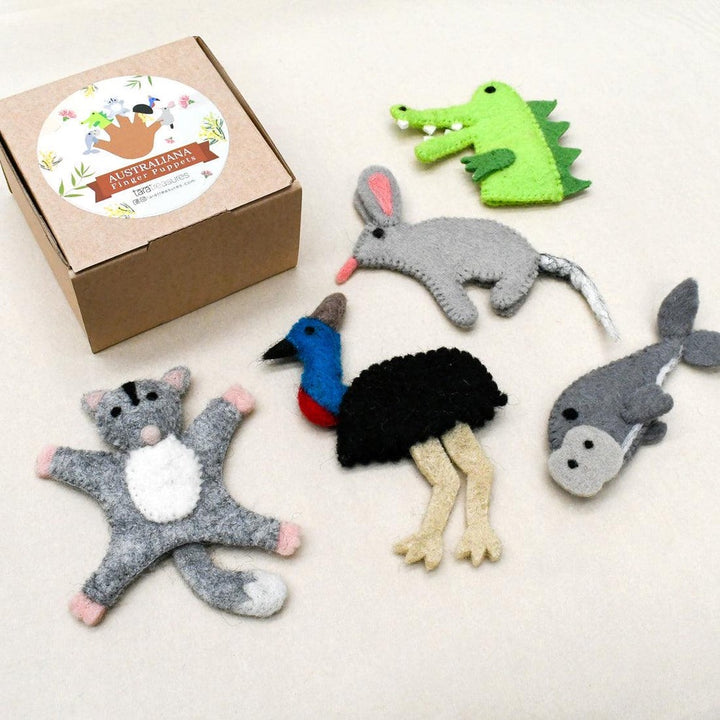 Tara Treasures Finger Puppet Set - Australian Animals  C