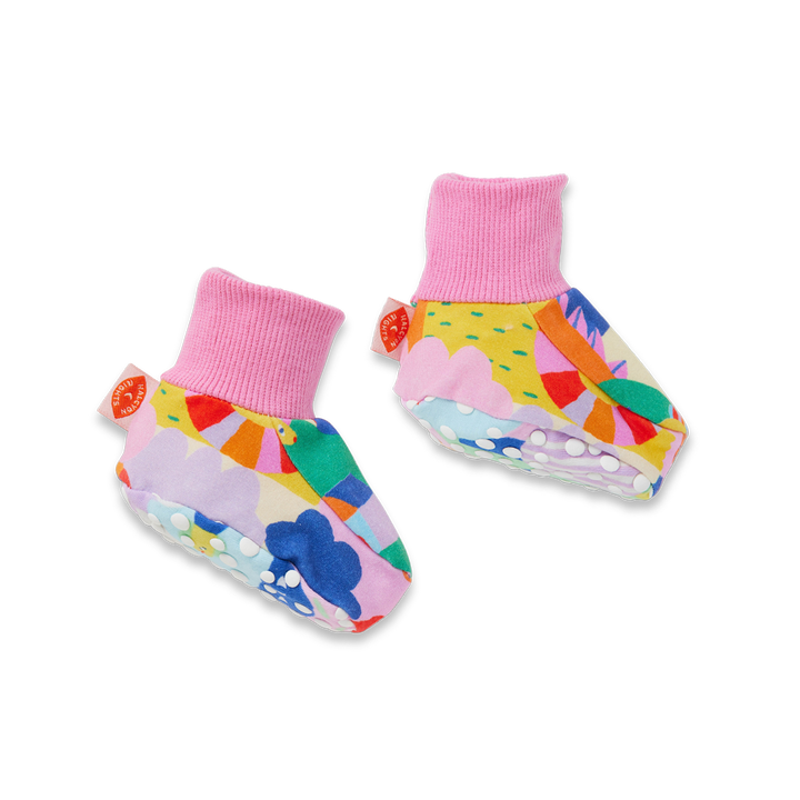 Halcyon Nights Baby Booties - Rainbow Valley