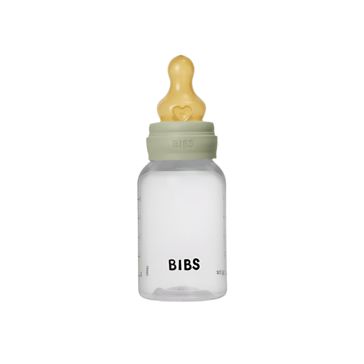 BIBS Baby Bottle Complete Set 150ml Latex -Sage