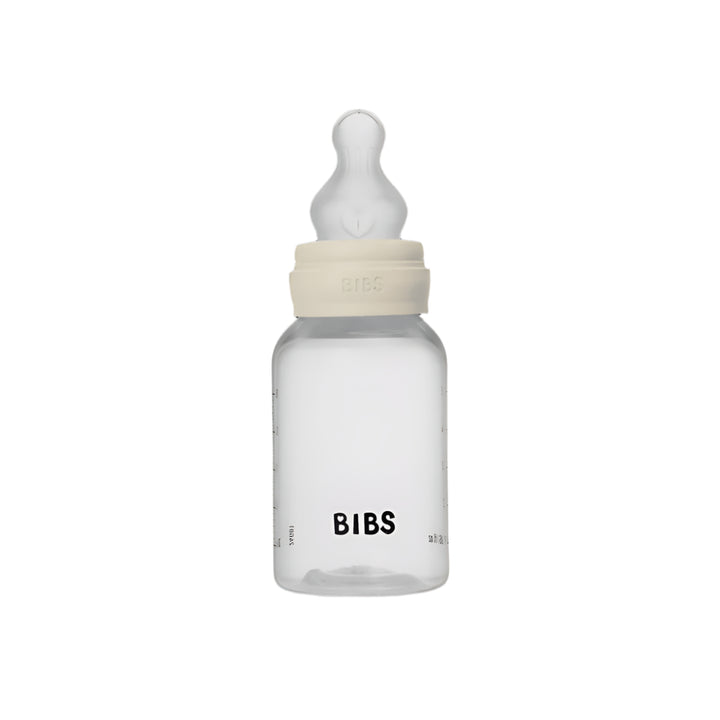 BIBS Baby Bottle Complete Set 150ml Silicone -Ivory