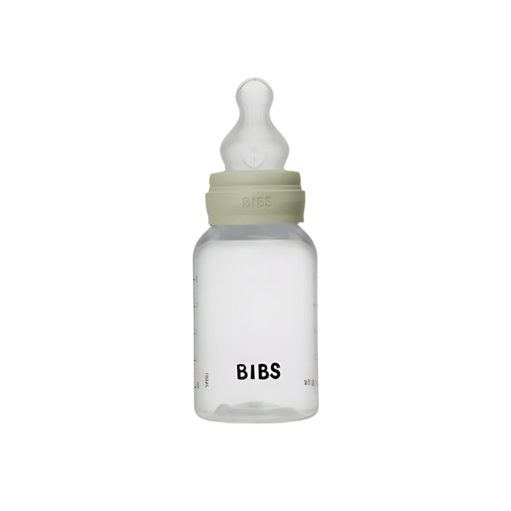 BIBS Baby Bottle Complete Set 150ml Silicone -Sage