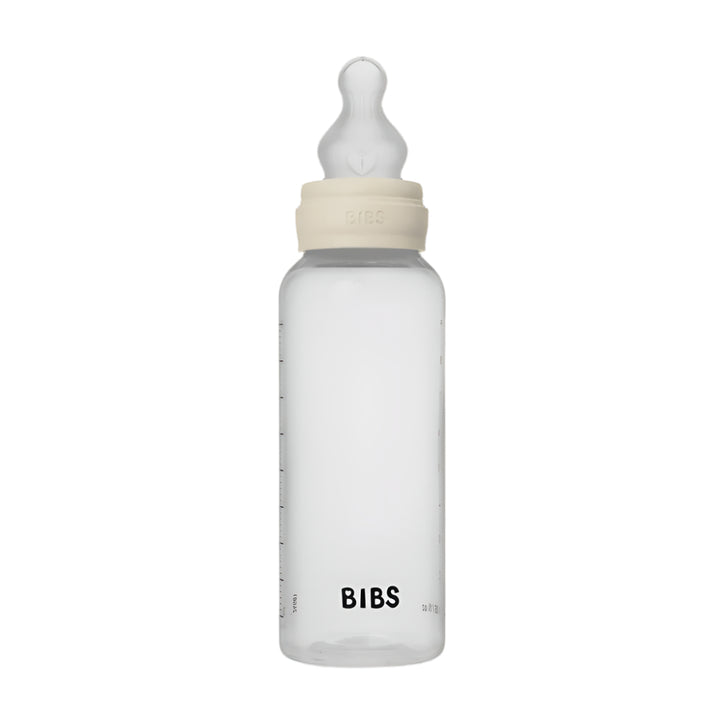 BIBS Baby Bottle Complete Set 270ml Silicone -Ivory