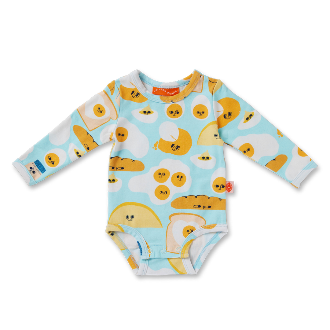 Halcyon Nights Long Sleeve Bodysuit - Brunch Buddies