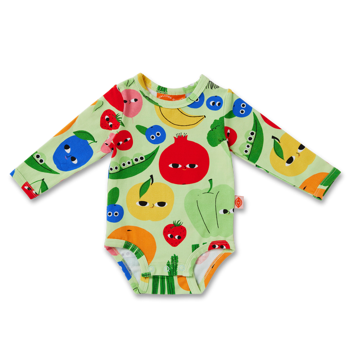 Halcyon Nights Long Sleeve Bodysuit - Happy Harvest