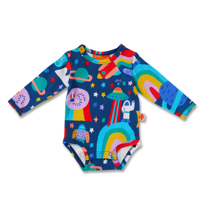 Halcyon Nights Long Sleeve Bodysuit - Rocket Ride