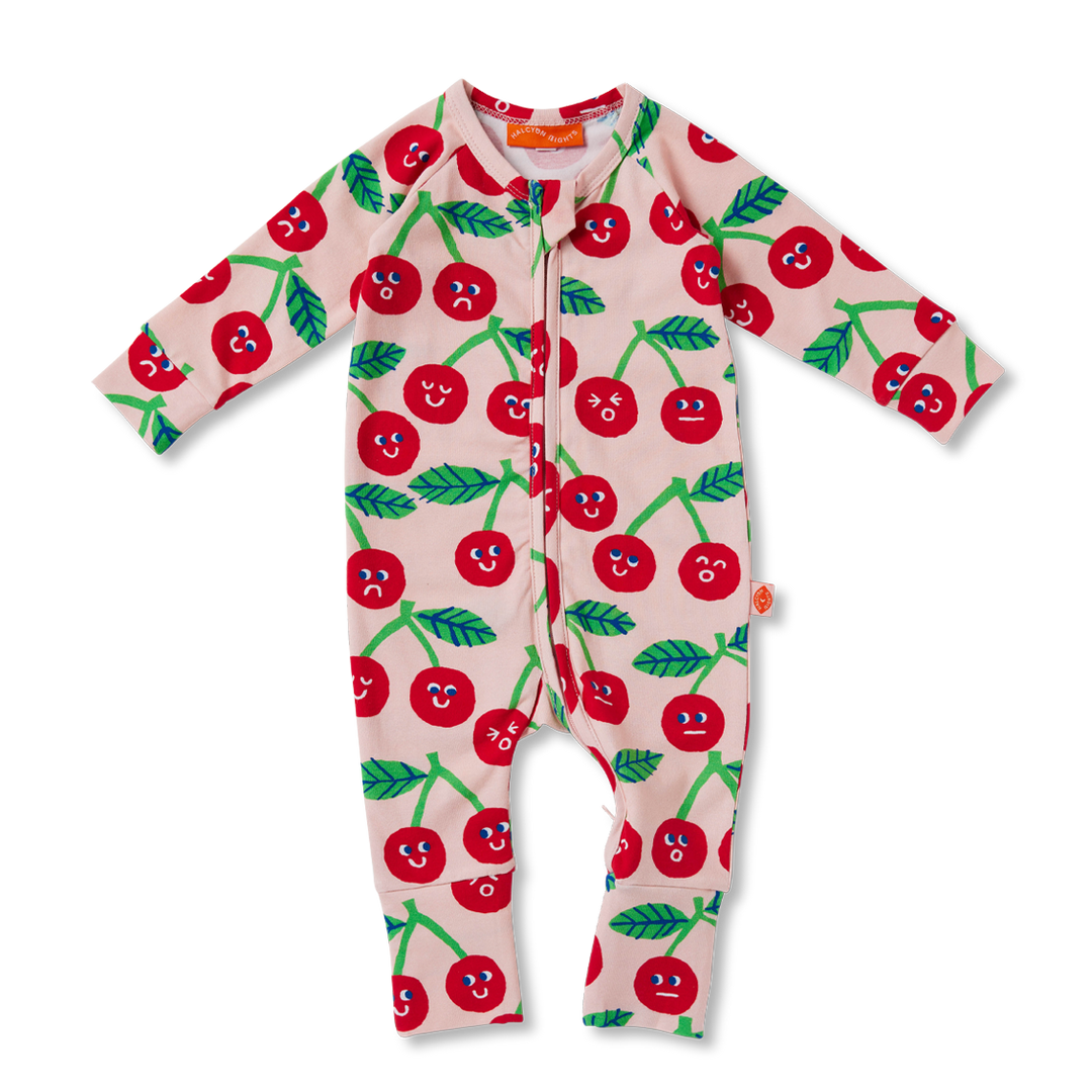 Halcyon Nights Long Sleeve Zipsuit - Cheeky Cherry