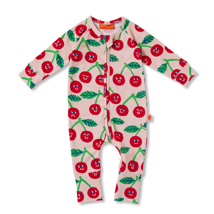 Halcyon Nights Long Sleeve Zipsuit - Cheeky Cherry