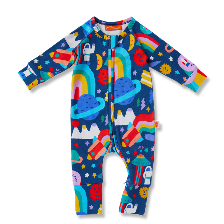 Halcyon Nights Long Sleeve Zipsuit - Rocket Ride