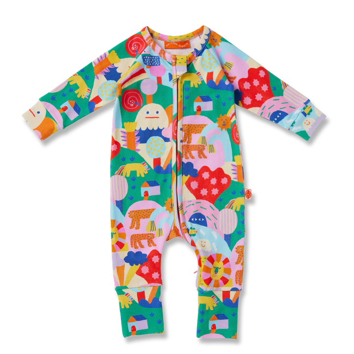 Halcyon Nights Long Sleeve Zipsuitsuit - Rainbow Valley