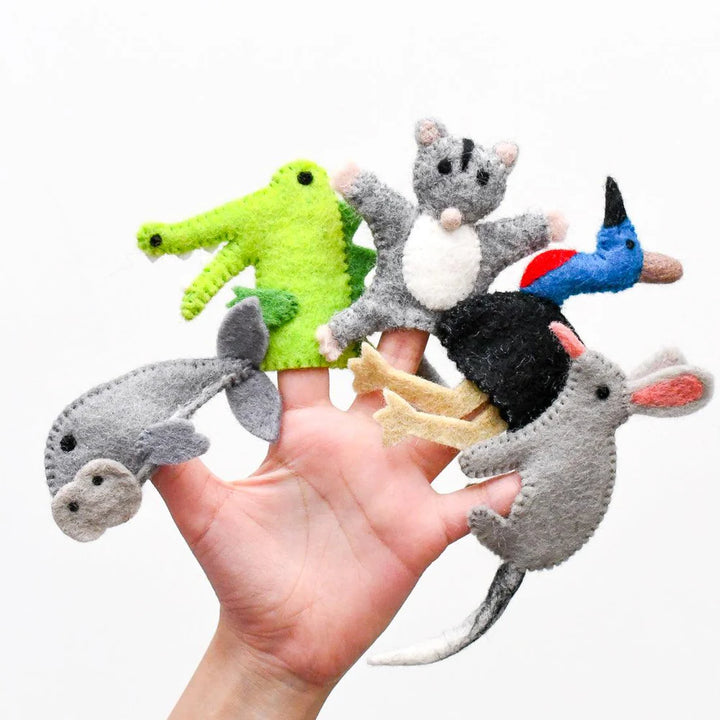 Tara Treasures Finger Puppet Set - Australian Animals  C