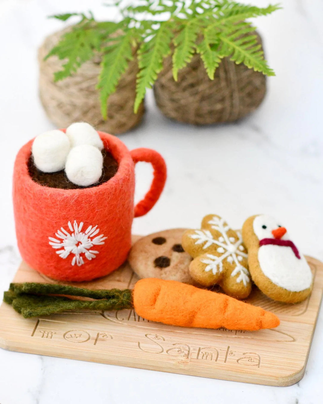 Tara Treasures Santas Snacks with Red Hot Chocolate Cup