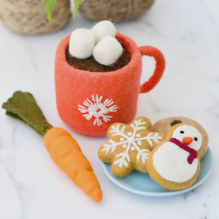 Tara Treasures Santas Snacks with Red Hot Chocolate Cup