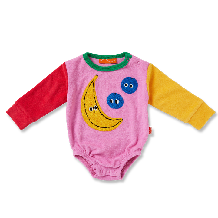 Halcyon Nights Terry Long Sleeve Bodysuit - Happy Harvest