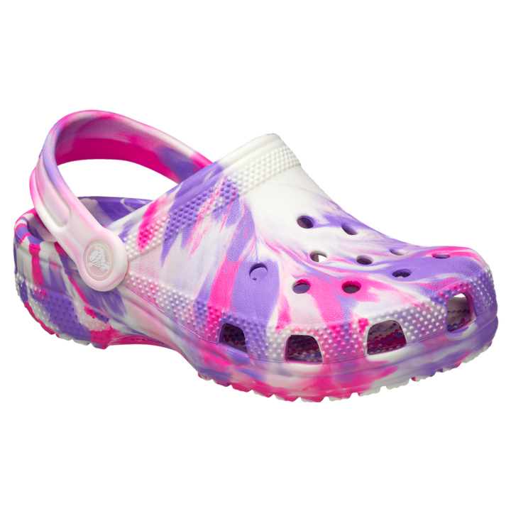 Crocs Classic Glow Marbled Clog - Pink Crush