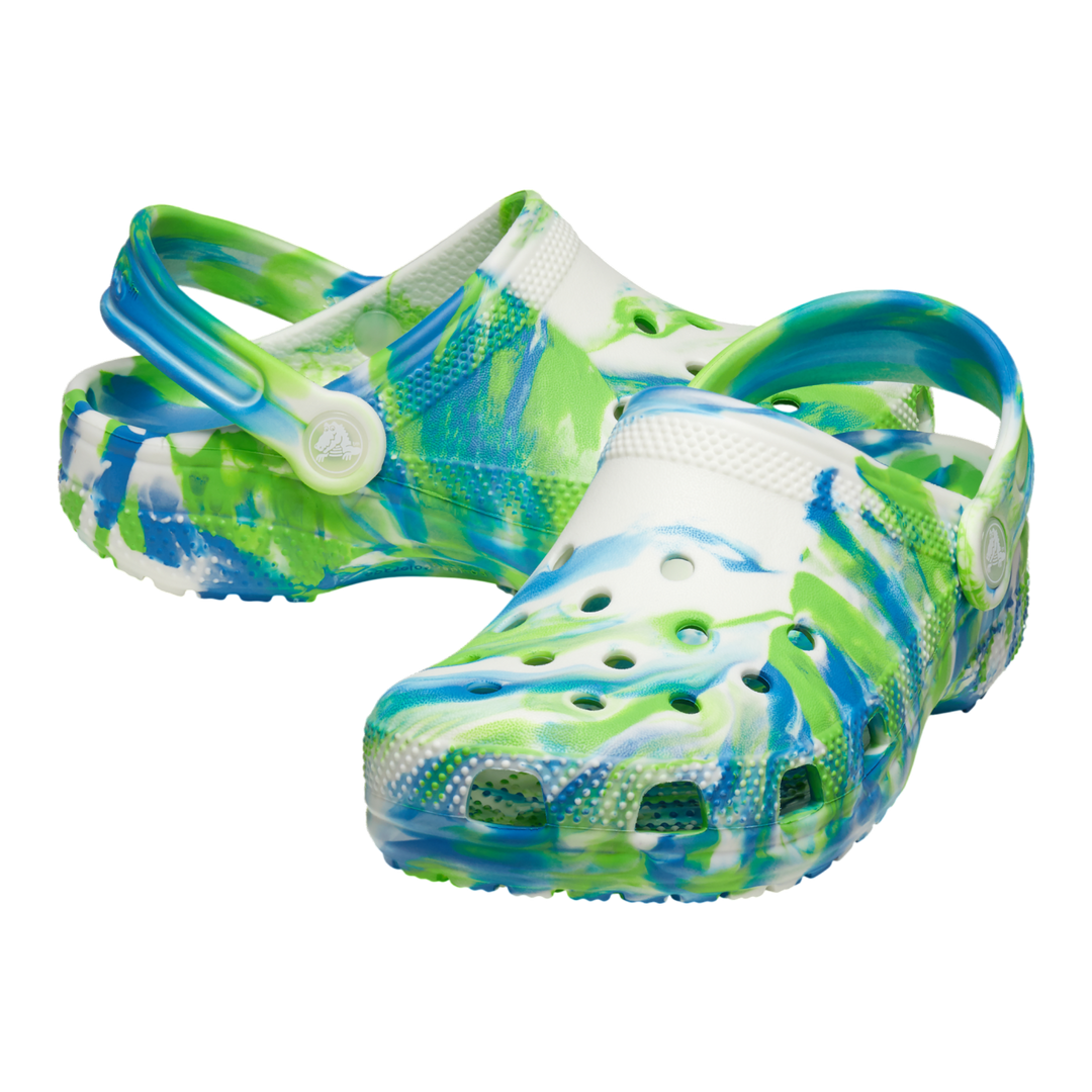 Crocs Classic Glow Marbled Clog - Prep Blue