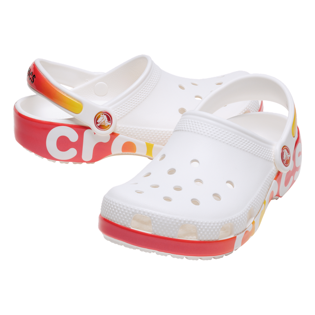 Crocs Classic Reflector Clog - White/Multi