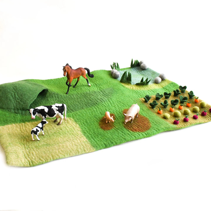 Tara Treasures Large Farm Play Mat Playscape