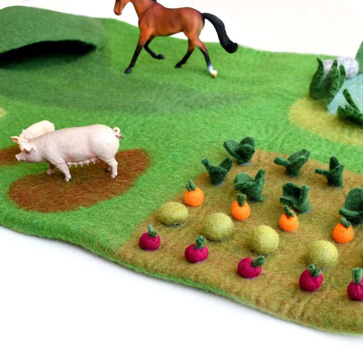 Tara Treasures Large Farm Play Mat Playscape