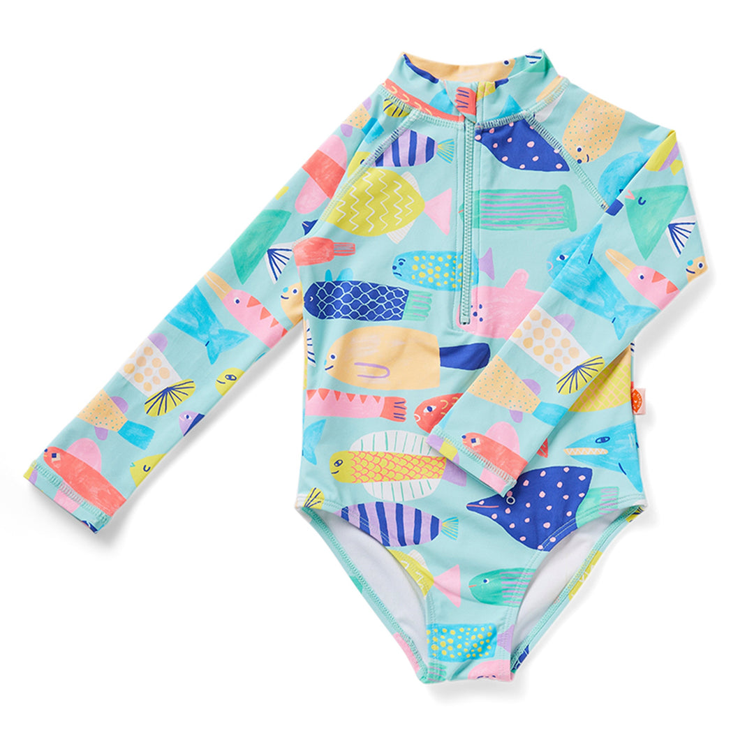 Halcyon Nights Long Sleeve Zip Bather Rainbow Reef