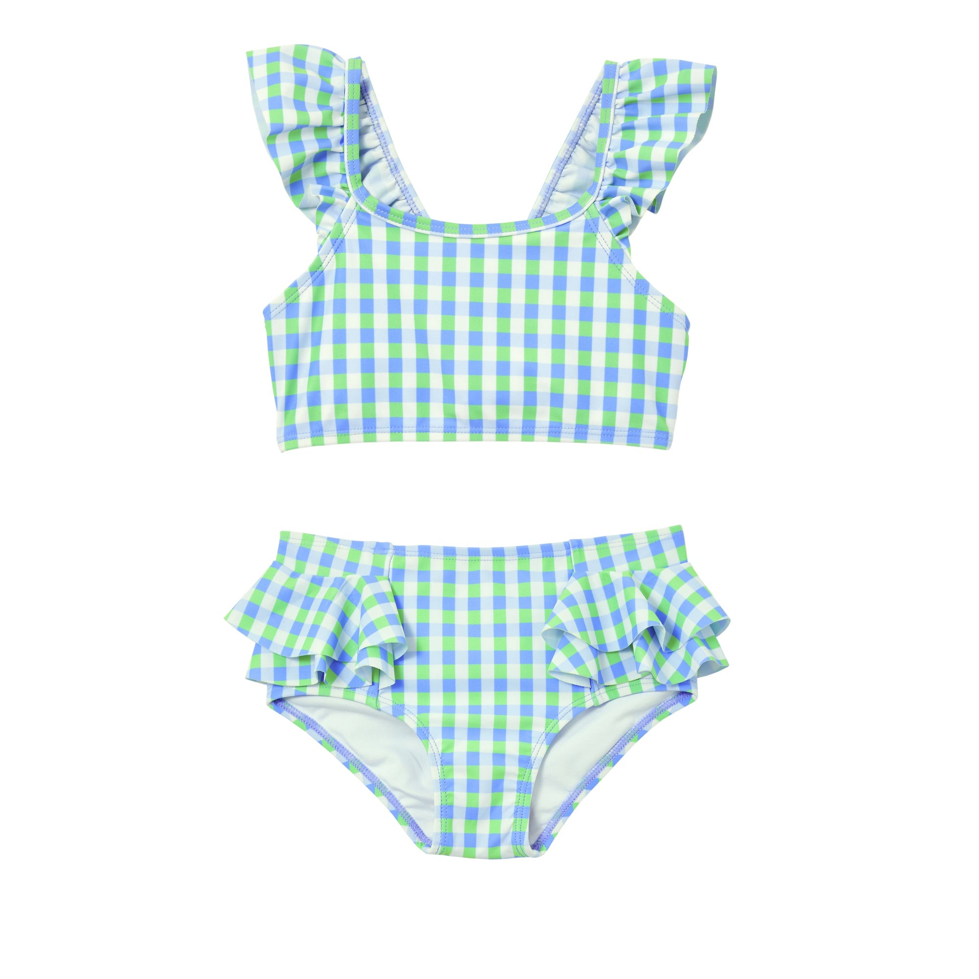 Milky Blue Gingham Bikini - Ice Blue – Daisy and Hen