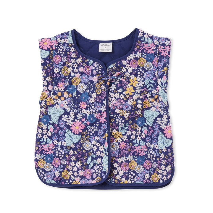 Milky Quilted Vest - Winter Bouquet