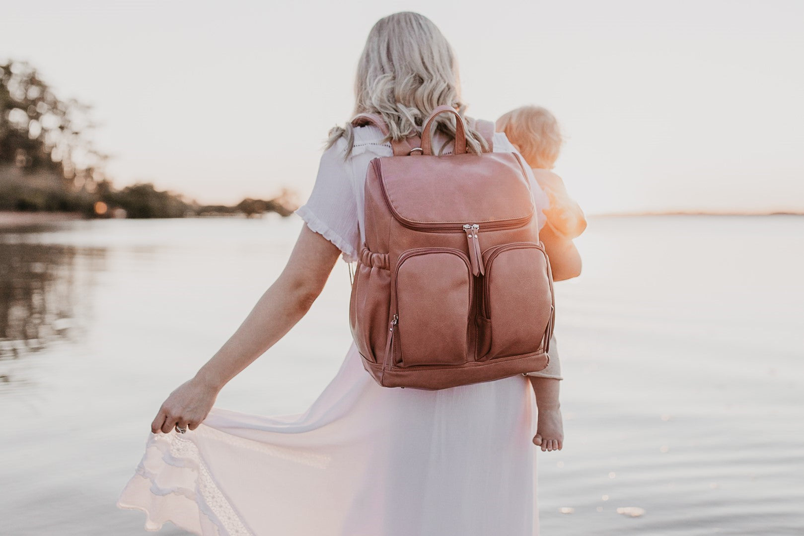 Dusty pink cheap backpack