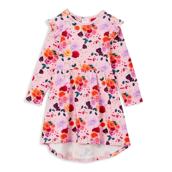 Milky Hi Lo Dress - Rose Garden