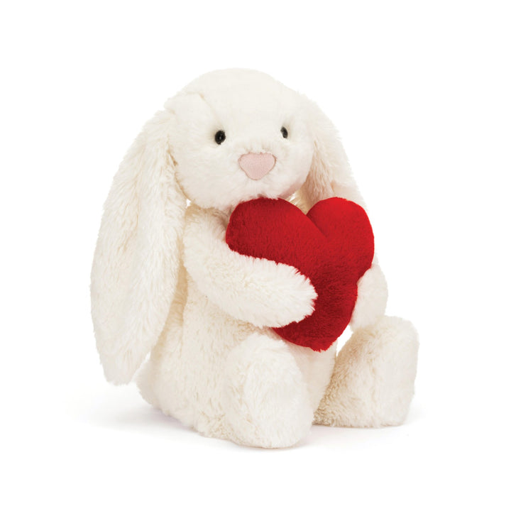 Jellycat Bashful Bunny Medium - Red Love Heart