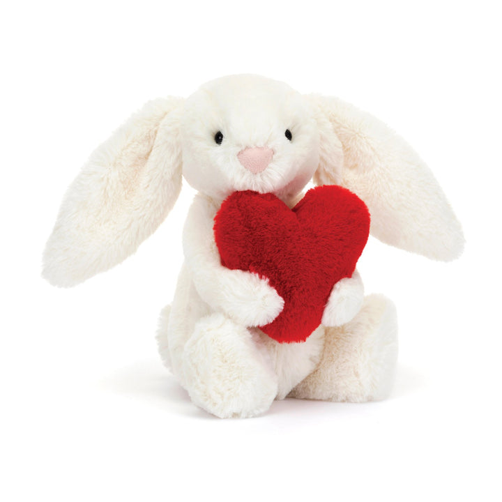 Jellycat Bashful Bunny Little - Red Love Heart