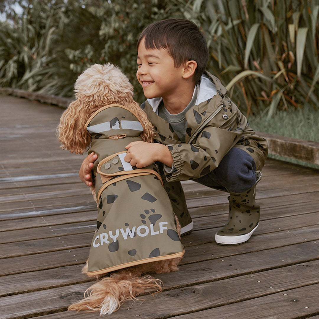 Crywolf Ruff Jacket - Khaki Stones