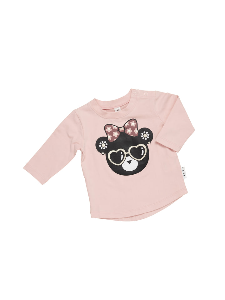 Huxbaby Flower Hux Bear Top - Rosebud