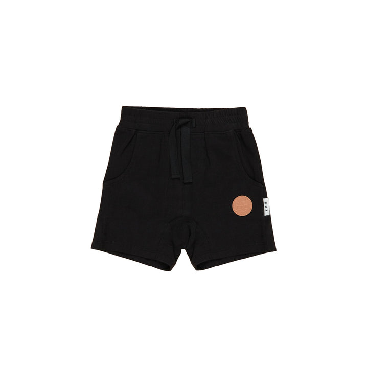 Huxbaby Black Slouch Shorts