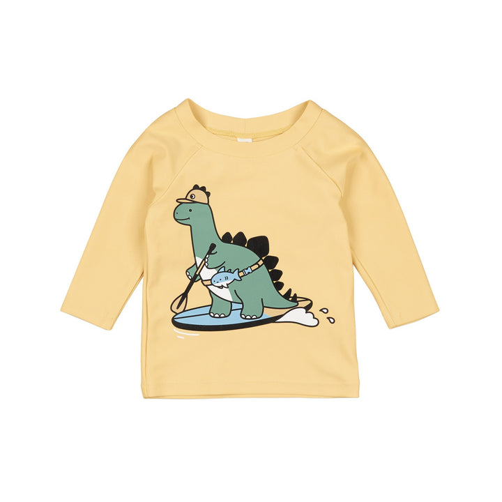 Huxbaby Dino Paddle Rashguard - Buttercup