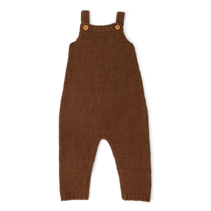 Grown Organic Knit Overalls - Espresso