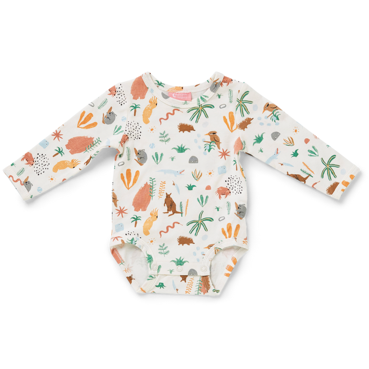 Halcyon Nights Long Sleeve Bodysuit - Outback Dreamers