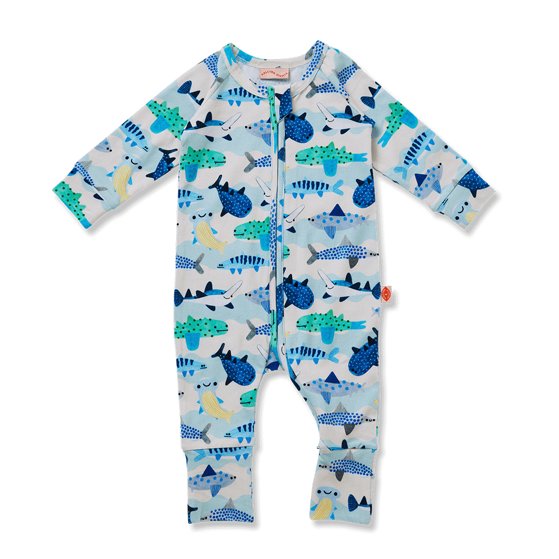 Halcyon Nights Fintastic Long Sleeve Zip Suit - Daisy and Hen