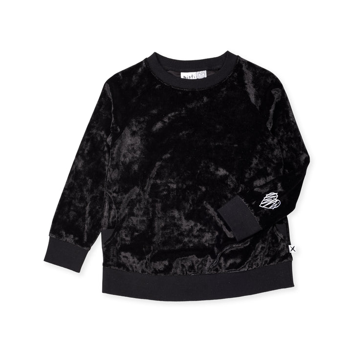 Minti Velvet Crew - Black