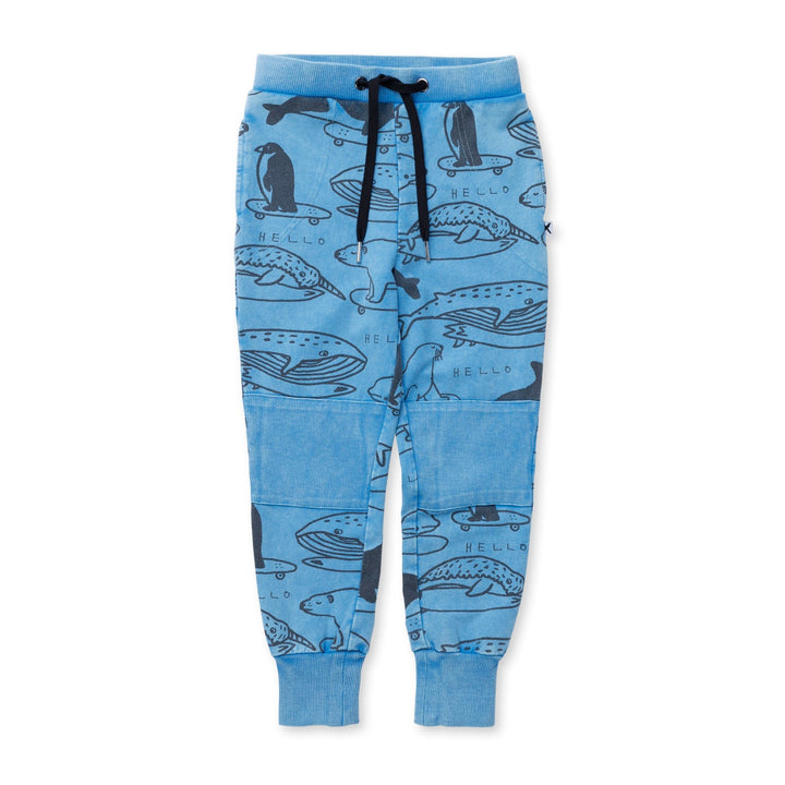 Minti Surf Skate Animals Trackies - Sky Wash